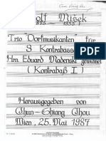 A. Misek - Trio 'Dorfmusikanten' Für 3 Kontrabässe