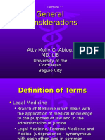 253828943 Forensic Medicine Lec 1 General Considerations