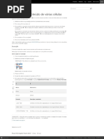 Combinar o Conteúdo de Várias Células