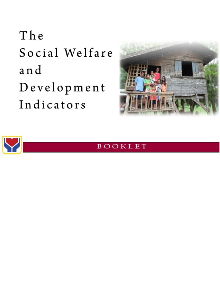 Social Welfare and Development Indicators Booklet PDF Sanitation Drinking Water