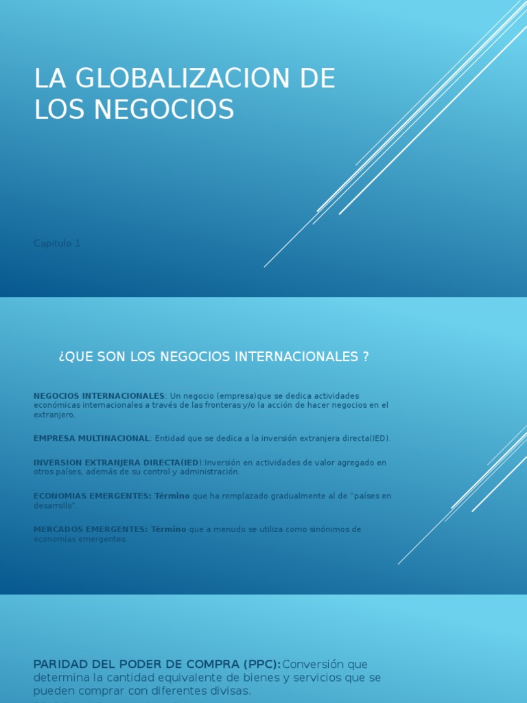 La Globalizacion de Los Negocios | PDF | Producto nacional bruto ...