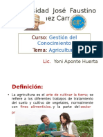 Evolución de la agricultura