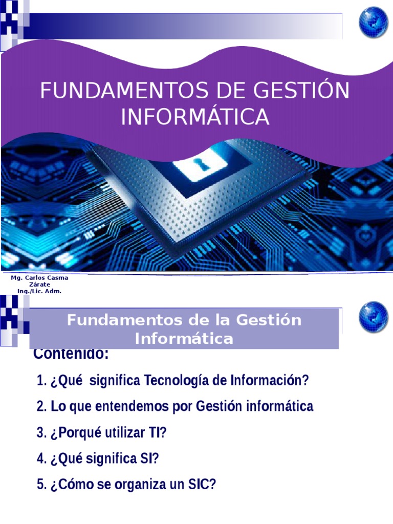 Fundamentos de Gestión Informática | PDF | Tecnologías de la ...