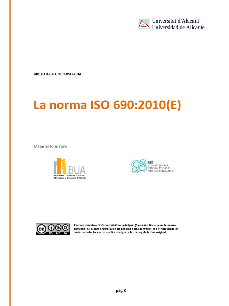 Iso 690 PDF | PDF | Plagio | Comillas