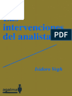 Vegh, I. - Las Intervenciones Del Analista