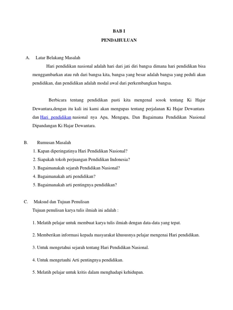 Makalah Hari Pendidikan Nasional Docx