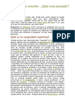 Sequedad oración - causas y soluciones