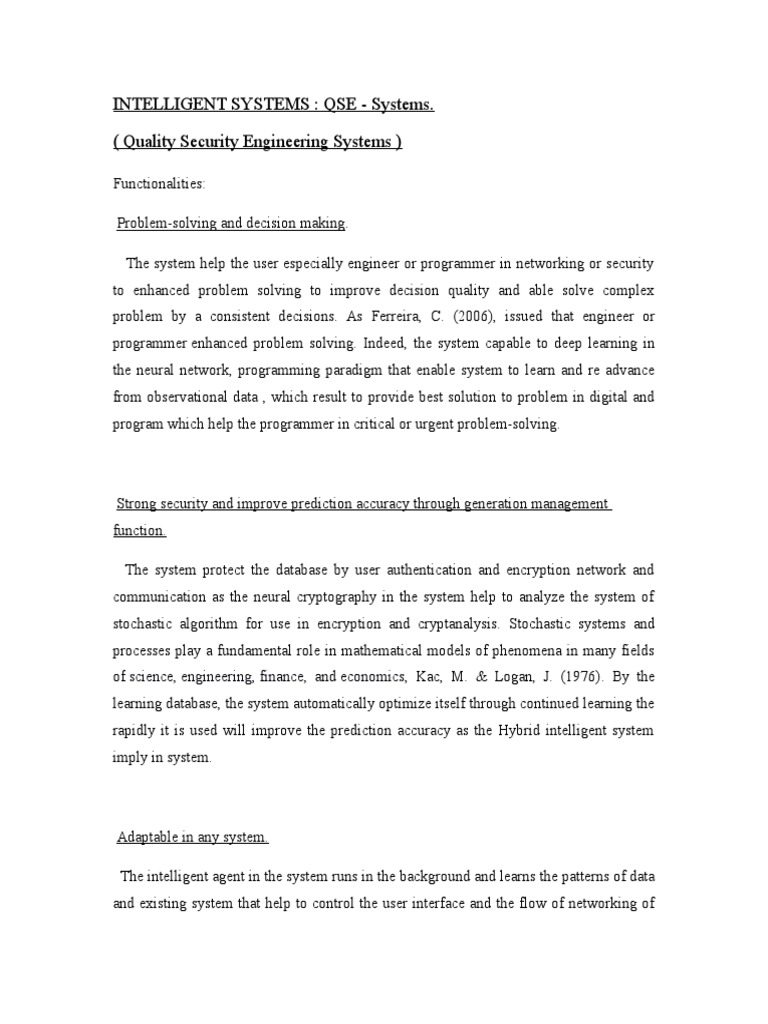 Intelligent Systems for Security Solutions | PDF | Artificial ...