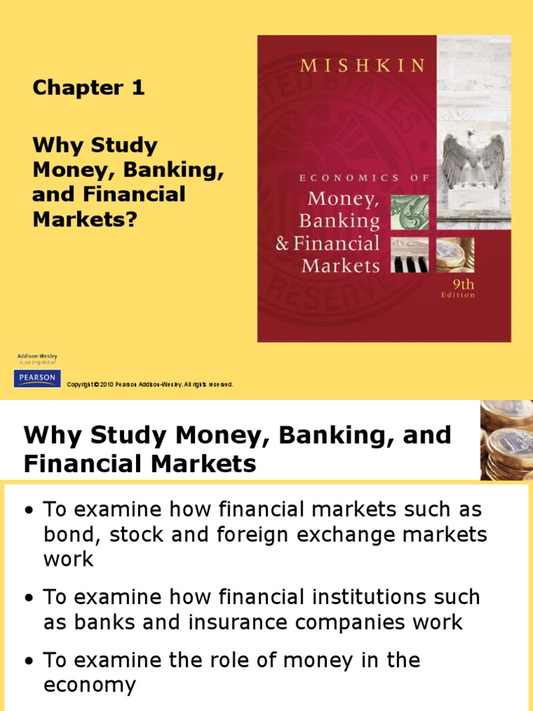 Chap 1 Economics of Money and Banking PDF Financial Markets Money