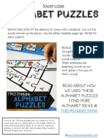 AlphabetPuzzles-lowercaseangolszótanuáshoz Is Jó PDF