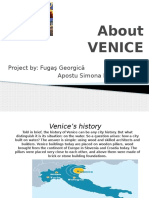 About Venice: Project By: Fugaş Georgică Apostu Simona Mihaela