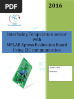 Interfacing Temperature sensor with MPLAB Xpress Evaluation Board  using I2C communication