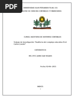 Carta de Presentación de Auditoría Carta de Presentación de Auditoría