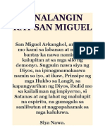 Panalangin Kay San Miguel