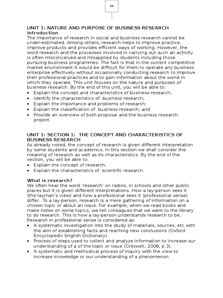 Characteristics and Importance of Business Research | PDF | Dependent ...