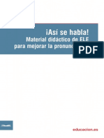 ¡Así Se Habla! Mejorar La Pronunciación