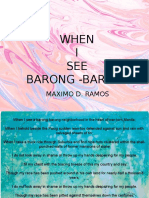 When I See Barong Barong