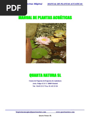 Manual De Plantas Acuaticas Plantas Hoja