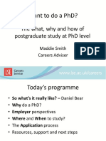 Want To Do A PHD