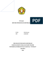 metode penelitian komunikasi 1