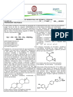 Avaliação bimestral de química 3o período