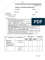 Format Ak.4 Pelaksanaan Asesmen Kompetensi