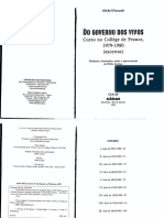 Foucault Do Governo Dos Vivos Parte 2 Curso PDF