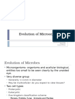 Evolution of Microorganisms: From Prescott's Microbiology Biology 2710 Professor W.D.West