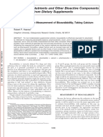 Factors Influencing The Measurement of Bioavailability, Taking Calcium As A Model