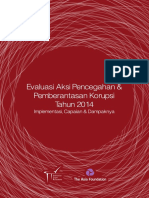 Evaluasi Aksi Pencegahan Dan Pemberantasan Korupsi 2014) Evaluasi SPPK 2014 Full