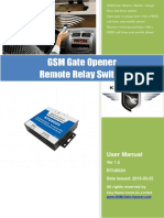 GSM Gate Opener User Manual