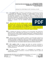 8.5.2 P Investigación de Incidentes, NC, AC y AP