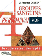 4 Groupes Sanguins, 4 Personnalités - Le Code Secret Décrypté - Testez PDF