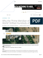 why the prime meridian of the world shifted hundreds of feet