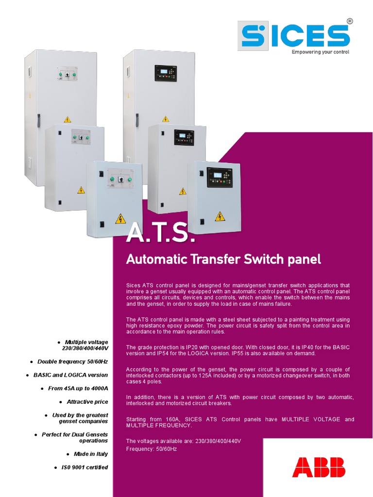ATS EnG Mains Electricity Switch