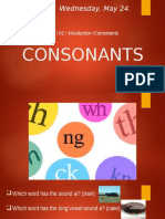 Consonants, Greetings 1-10