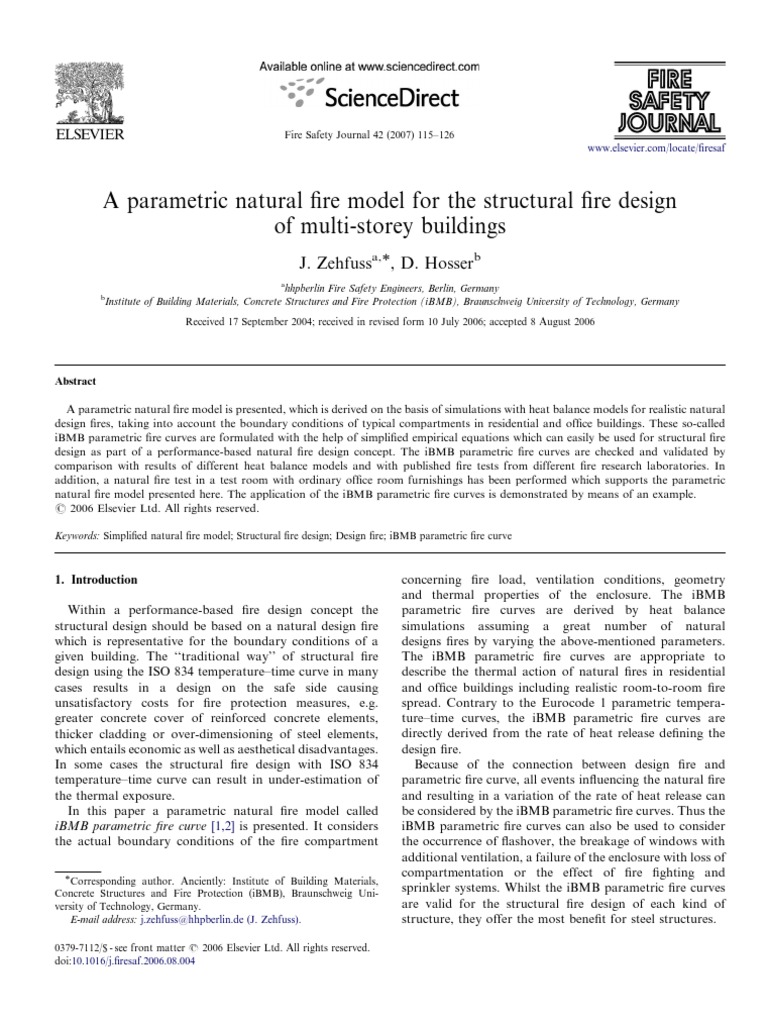 A Parametric Natural Fire Model For The Structural Fire Design of Multi ...