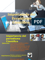 Importancia Del Periodismo Cientifico