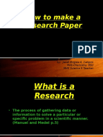 How To Make A Research Paper