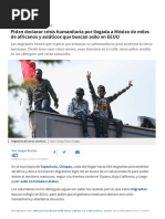 Piden Declarar Crisis Humanitaria Por Llegada a México de Miles de Africanos y Asiáticos Que Buscan Asilo en EEUU
