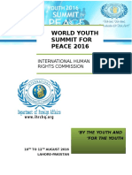 Application World Youth Summit For Peace 2016