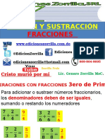 8 Fracciones Adición y Sustracción Web