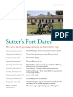 Sutters Fort Dates