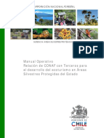 Manual Operativo Relación de CONAF Con Terceros para El Desarrollo Del Ecoturismo en Áreas Silvestres Protegidas Del Estado