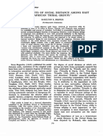 Determinants of Social Distance Among East