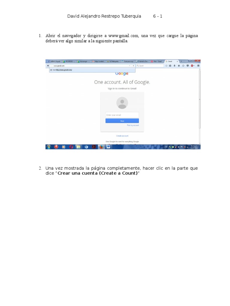 Cómo crear una cuenta de Gmail fácilmente | PDF | Crecimiento personal ...