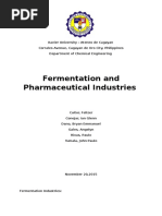 Fermentation and Pharmaceutical Industries