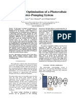 Performance Optimization of A Photovoltaic Water-Pumping System