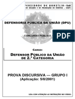 CEI - DPU - Provas Discursivas