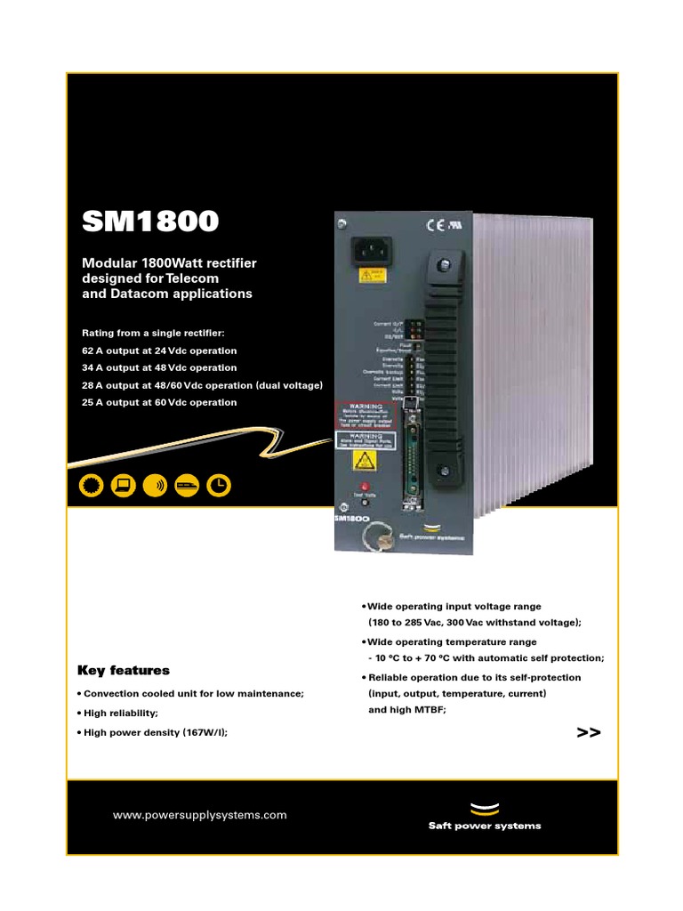 SM1800 Modular Rectifier Overview | PDF | Rectifier | Light Emitting Diode